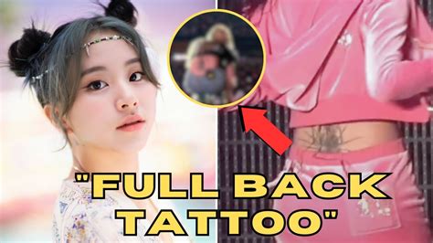 chaeyoung tattoo|twice's full back tattoo.